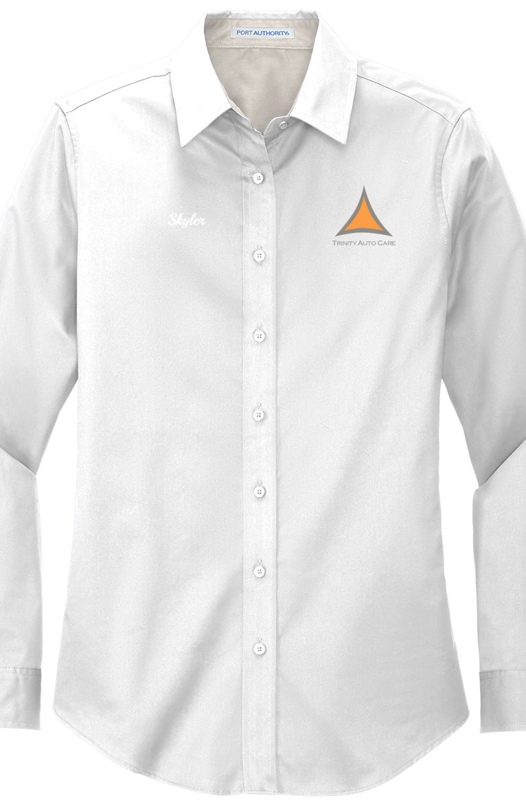 Workshirt - Port Authority® Women's Long Sleeve Easy Care Shirt L608 - Trinity Auto Care