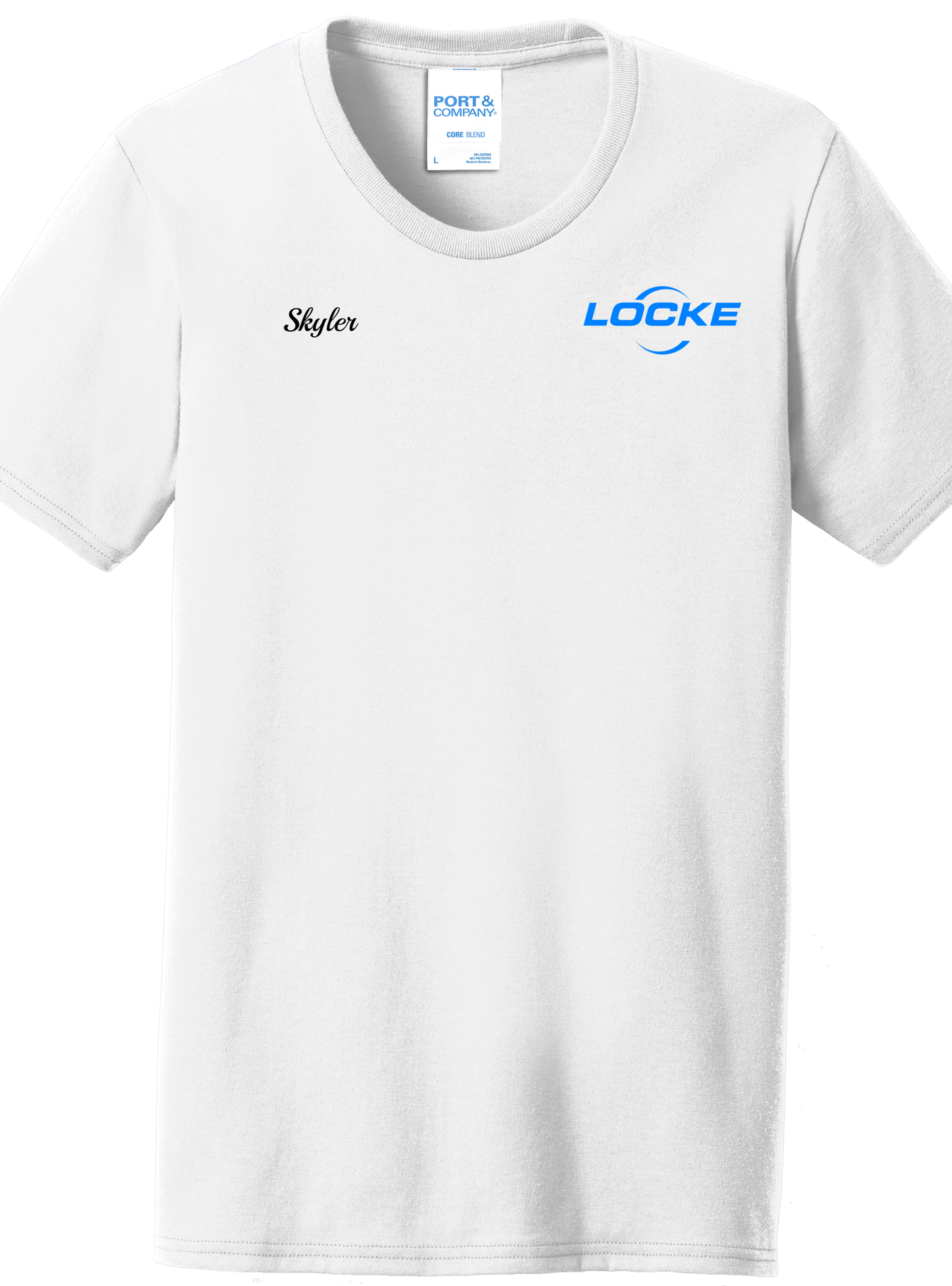 Economy T-Shirt Ladies - Port and Co. Core Blend Tee LPC55 - Locke Auto & Diesel Repair