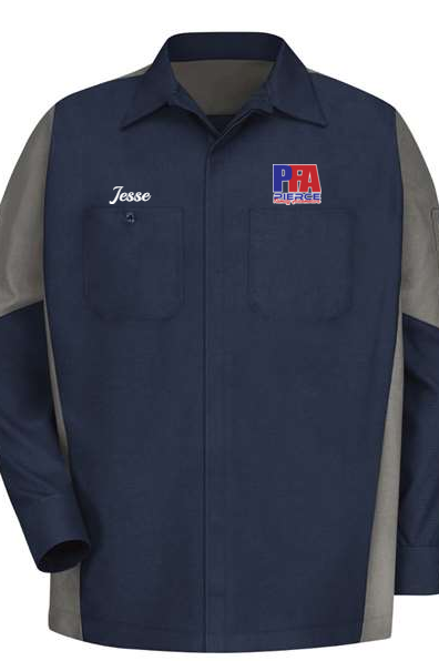 Technician Shirt - Long Sleeve Ripstop Crew Red Kap SY10 - Pierce Family Automotive