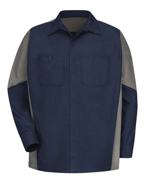 Technician Shirt - Long Sleeve Ripstop Crew Red Kap SY10