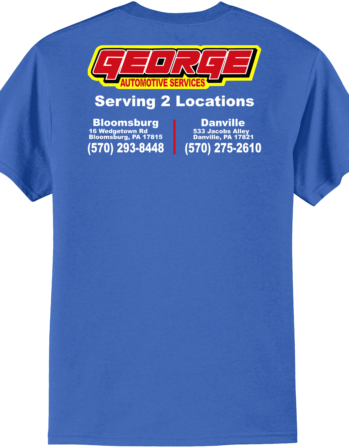 Economy T-Shirt - Port & Co. Core Blend Tee PC55 - George Automotive Services