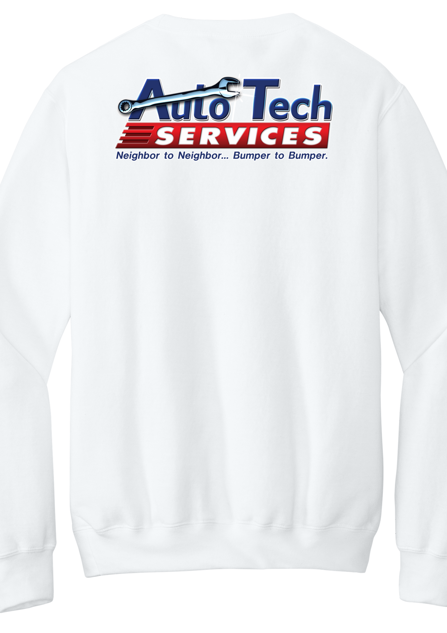 Pocket Sweatshirt - Core Fleece Crewneck w/ Kangaroo Pocket PC78PKT - Auto Tech Services