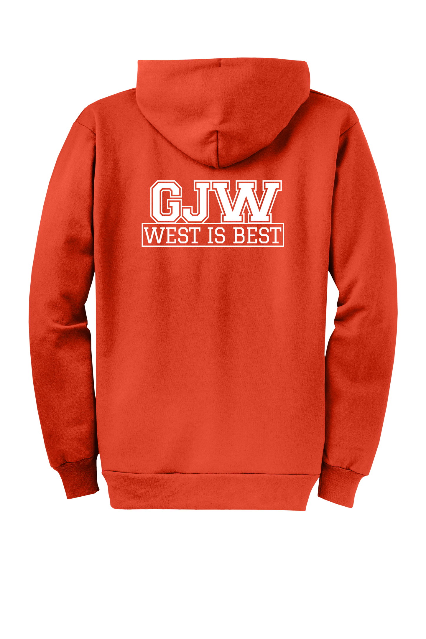 Economy Hoodie - FULL ZIP - Port Company Core Fleece Hooded Sweatshirt PC78ZH - George J West Elementary School