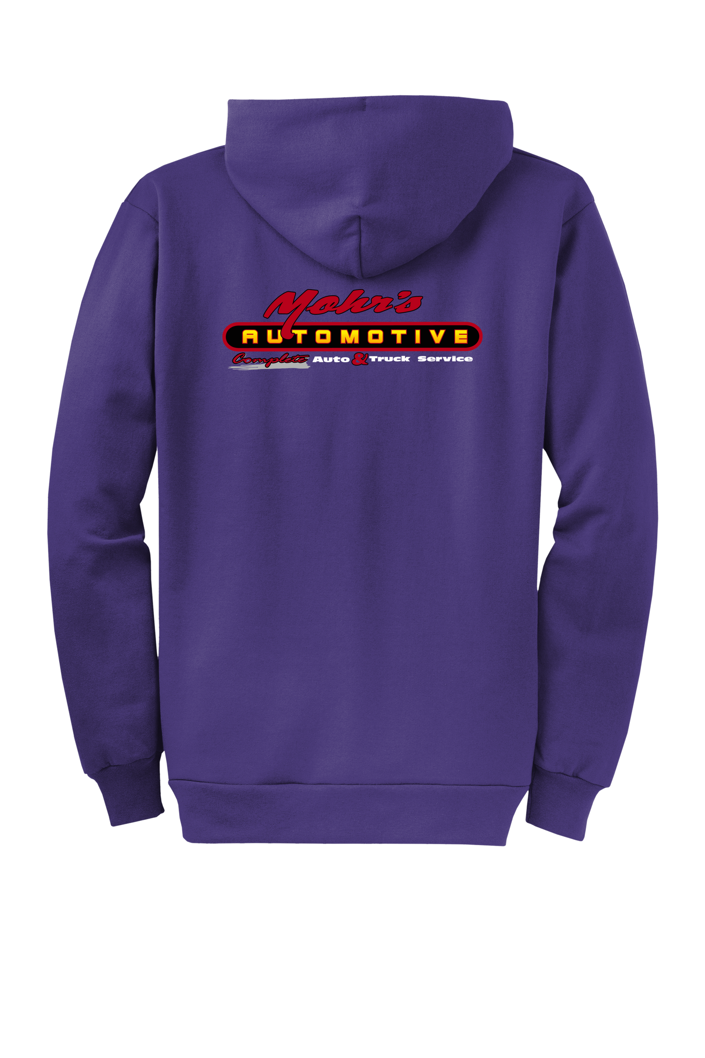 Economy Hoodie - FULL ZIP - Port Company Core Fleece Hooded Sweatshirt PC78ZH - Mohr's Automotive