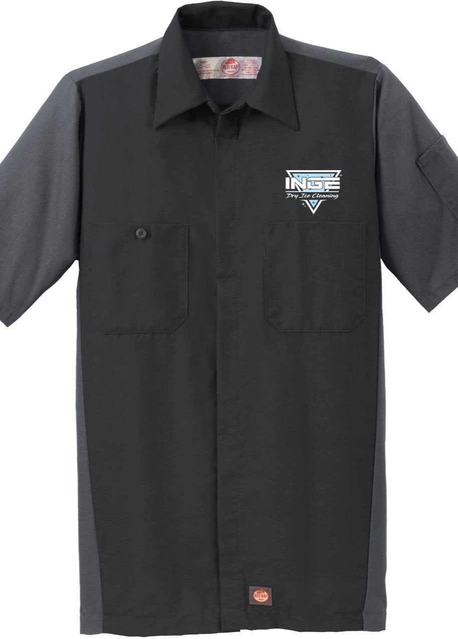 Technician Shirt - Short Sleeve Ripstop Crew Red Kap SY20 - Inge Dry Ice Cleaning