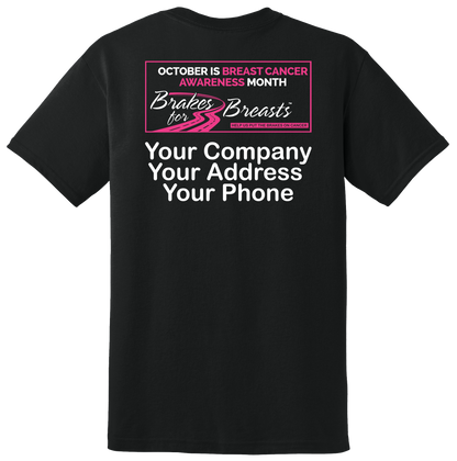 Brakes for Breasts - Tech Tee - Black - Gildan DryBlend 8000