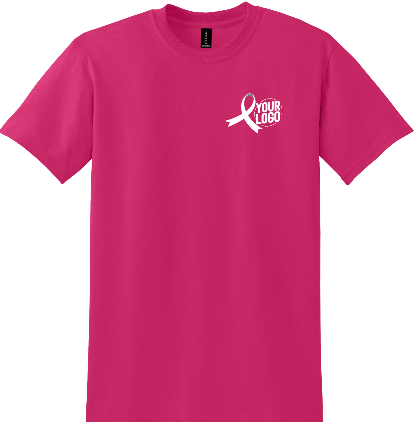 Brakes for Breasts - Advisor Tee - Heliconia Pink - Gildan DryBlend 8000