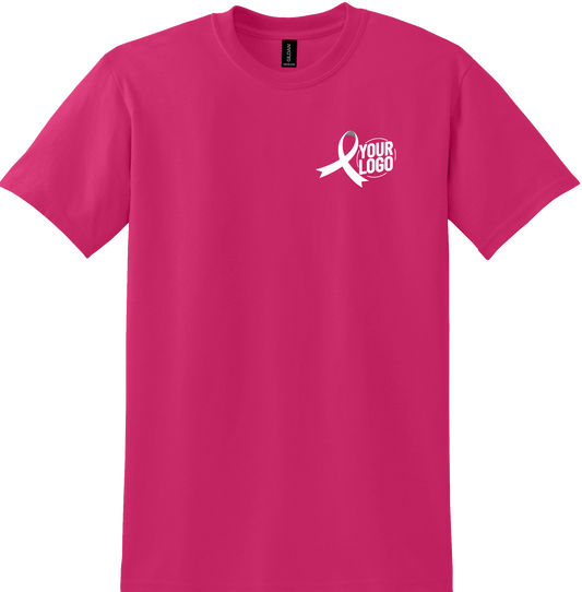 Brakes for Breasts - Advisor Tee - Heliconia Pink - Gildan DryBlend 8000