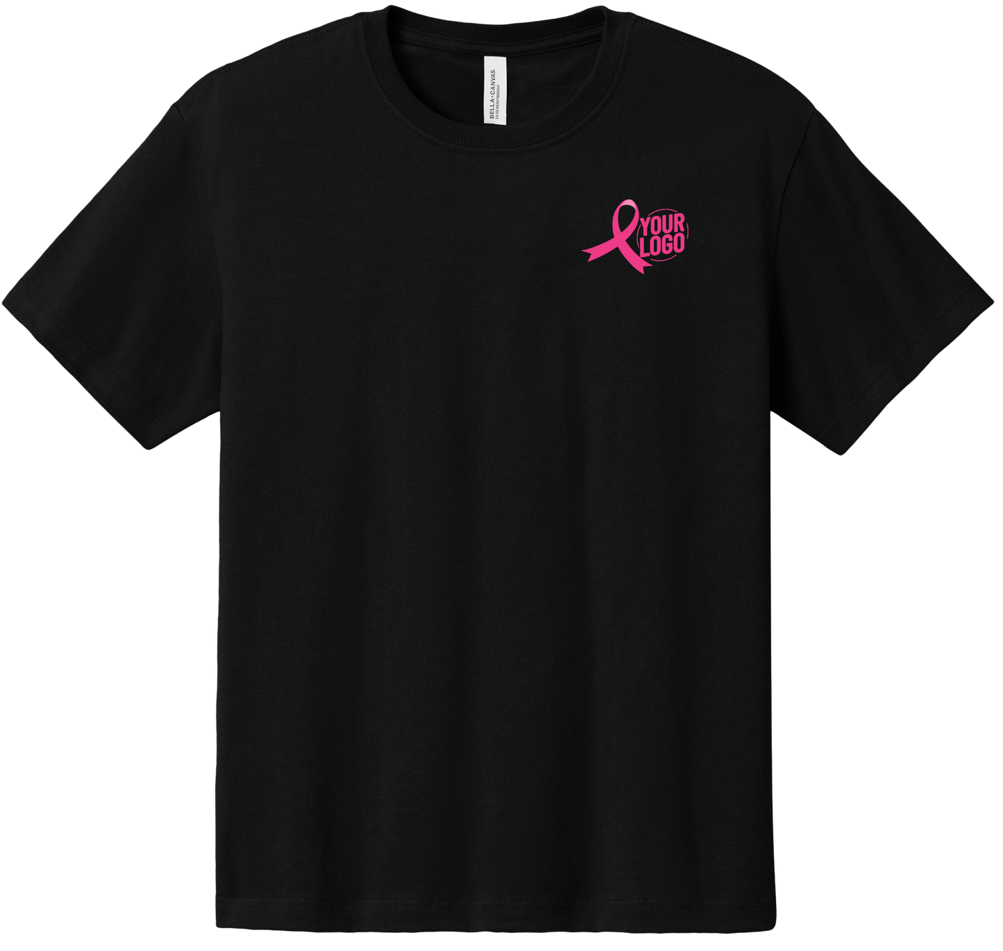 Brakes for Breasts - Tech Tee - Black Heavyweight - BELLA+CANVAS BC4610