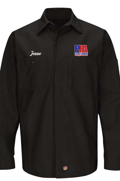 Technician Shirt - Long Sleeve Ripstop Crew Red Kap SY10 - Pierce Family Automotive