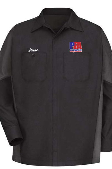 Technician Shirt - Long Sleeve Ripstop Crew Red Kap SY10 - Pierce Family Automotive