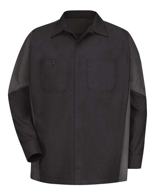 Technician Shirt - Long Sleeve Ripstop Crew Red Kap SY10