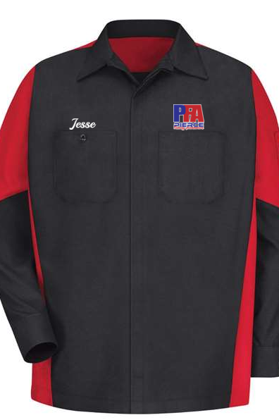 Technician Shirt - Long Sleeve Ripstop Crew Red Kap SY10 - Pierce Family Automotive