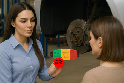 Brake Pad Condition Visual Tool – Service Advisor Demonstration Gauge