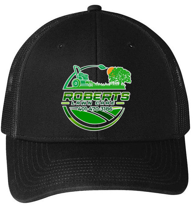 Baseball Hat - Snapback Trucker Cap C112 - Roberts Lawn Care