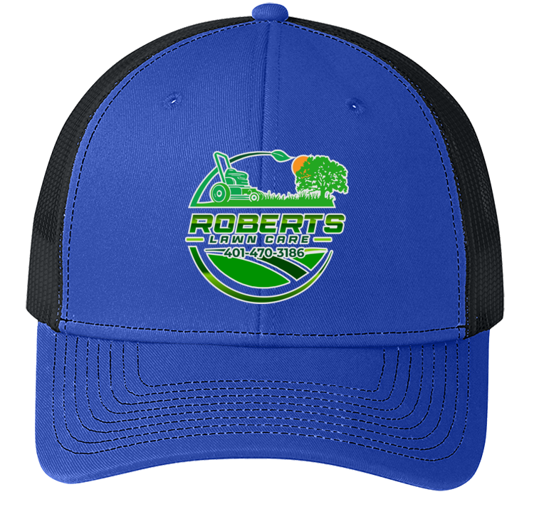 Baseball Hat - Snapback Trucker Cap C112 - Roberts Lawn Care