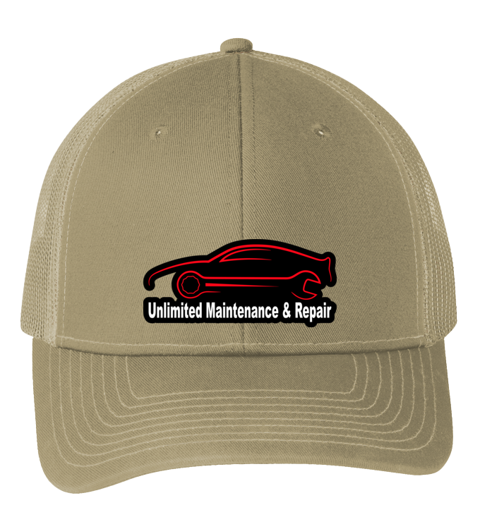 Baseball Hat - Snapback Trucker Cap C112 - Unlimited Maintenance and Repair