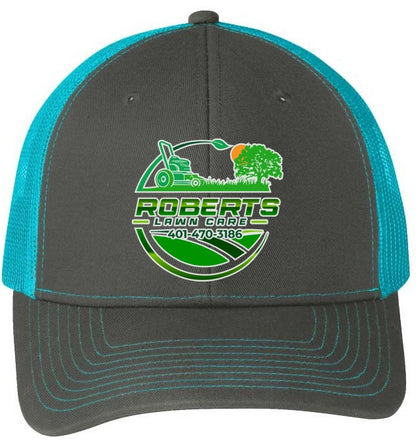Baseball Hat - Snapback Trucker Cap C112 - Roberts Lawn Care