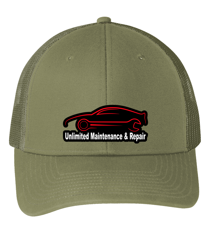 Baseball Hat - Snapback Trucker Cap C112 - Unlimited Maintenance and Repair