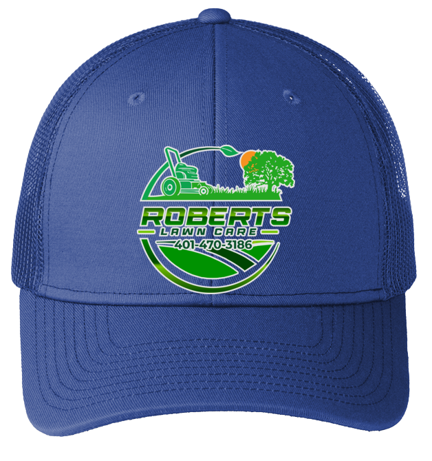 Baseball Hat - Snapback Trucker Cap C112 - Roberts Lawn Care