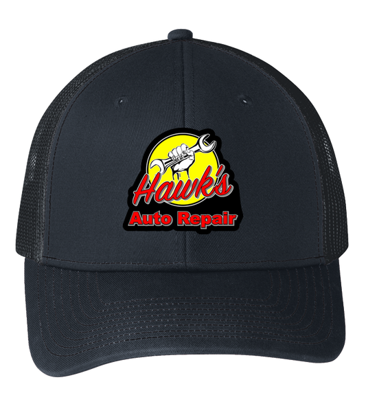 Baseball Hat - Snapback Trucker Cap C112 - Hawks Auto Repair