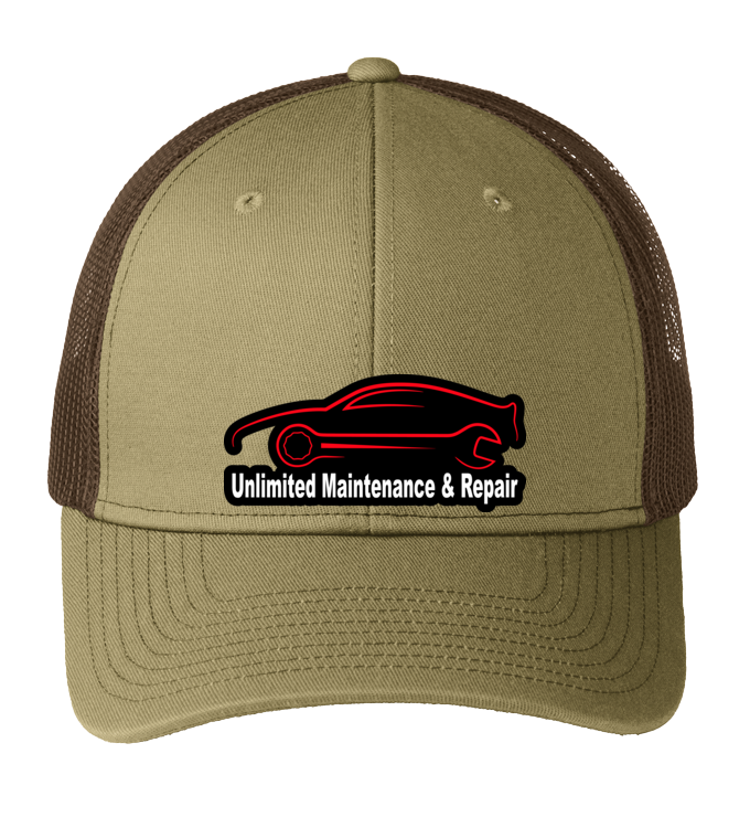 Baseball Hat - Snapback Trucker Cap C112 - Unlimited Maintenance and Repair