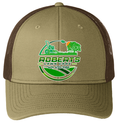 Baseball Hat - Snapback Trucker Cap C112 - Roberts Lawn Care