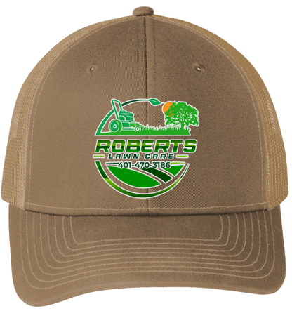 Baseball Hat - Snapback Trucker Cap C112 - Roberts Lawn Care