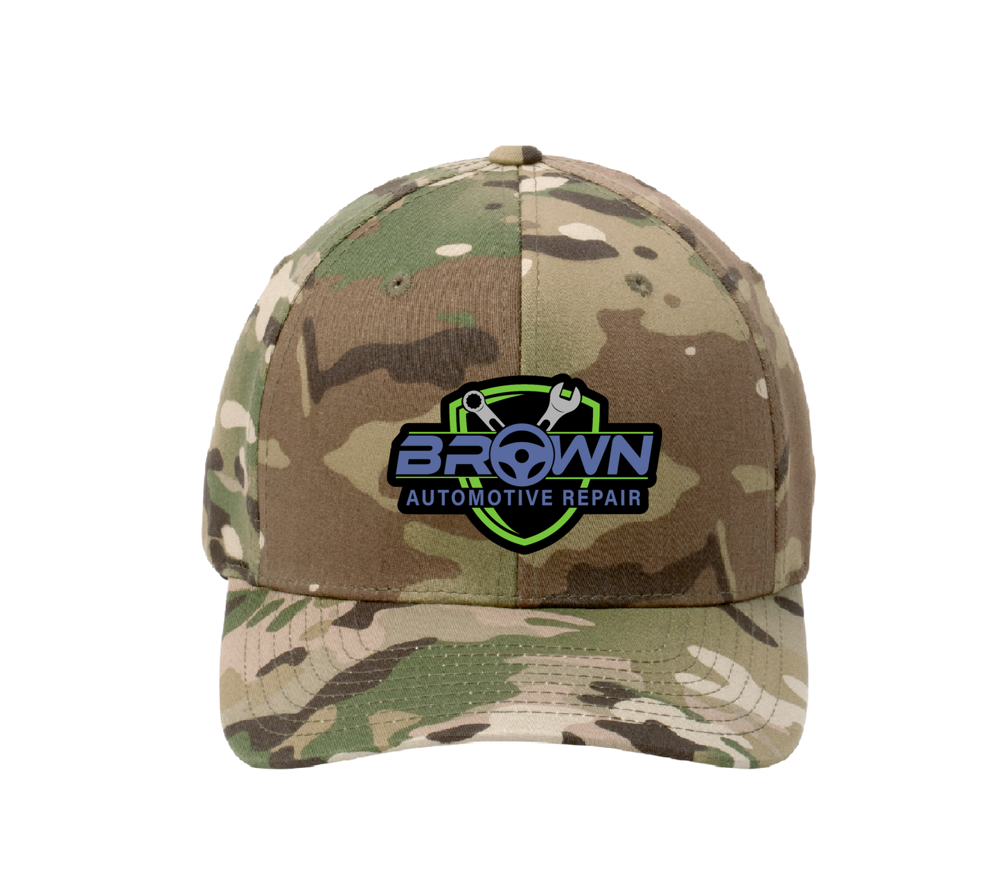 Port Authority® Flexfit® Cap C865 - Brown Automotive Repair