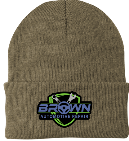 Port & Company® - Knit Cap / Beanie CP90 - Brown Automotive Repair