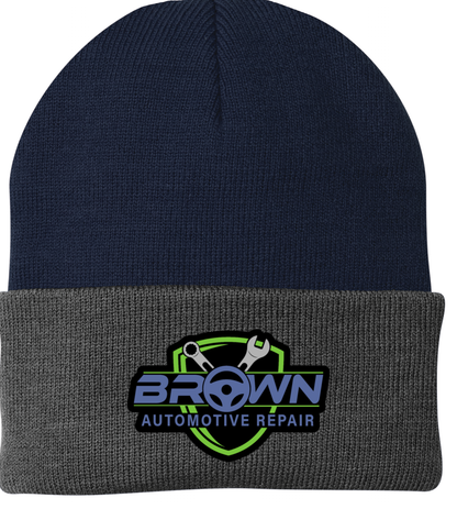 Port & Company® - Knit Cap / Beanie CP90 - Brown Automotive Repair