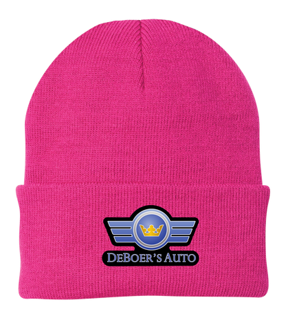 Lined Knit Cap / Beanie - Fleece-Lined CP90L - DeBoer's Auto