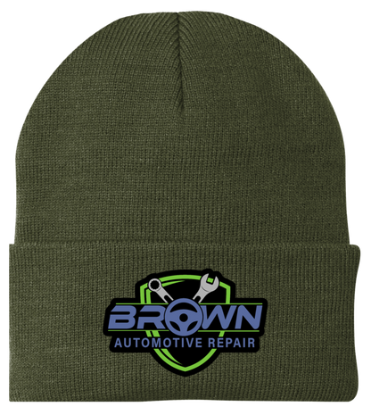 Port & Company® - Knit Cap / Beanie CP90 - Brown Automotive Repair