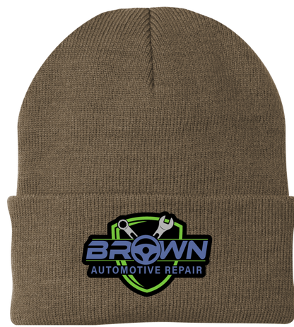 Port & Company® - Knit Cap / Beanie CP90 - Brown Automotive Repair