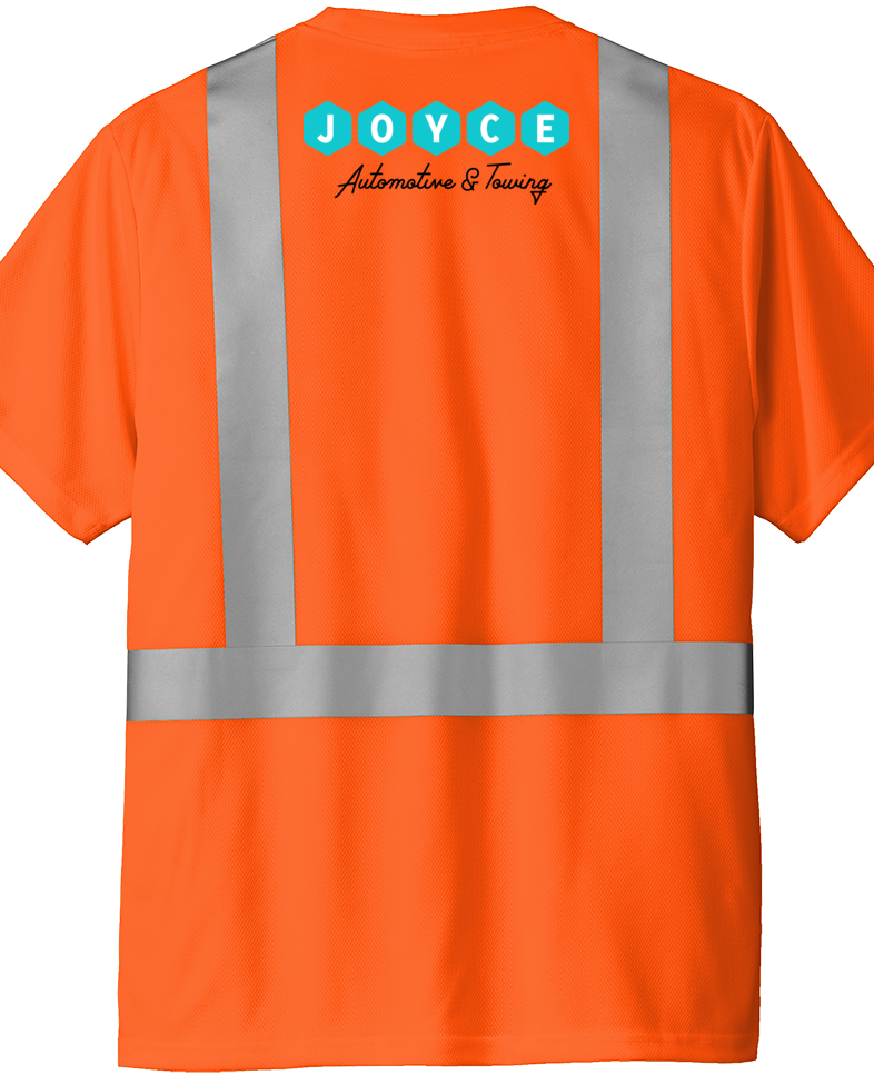 T-Shirt - Pocket - CornerStone® ANSI 107 Class 2 Safety T-Shirt - CS204 - Joyce Automotive & Towing