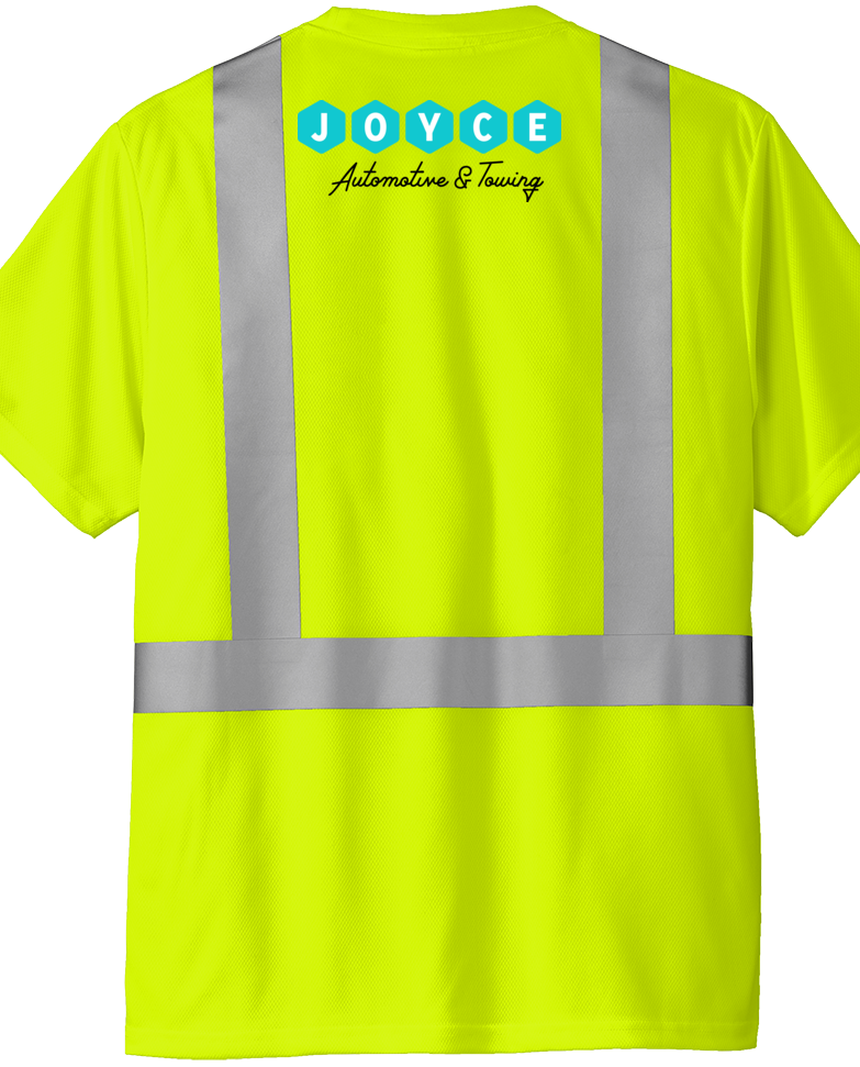 T-Shirt - Pocket - CornerStone® ANSI 107 Class 2 Safety T-Shirt - CS204 - Joyce Automotive & Towing