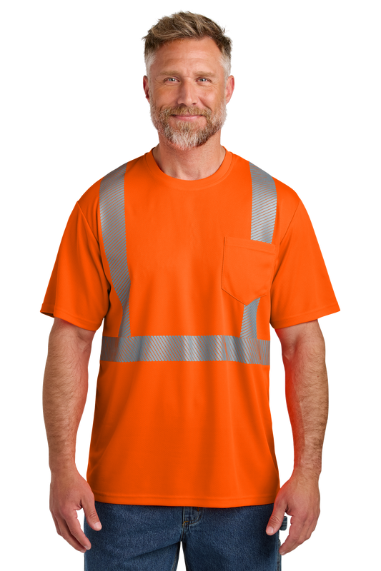 T-Shirt - Pocket - CornerStone® ANSI 107 Class 2 Safety T-Shirt - CS204