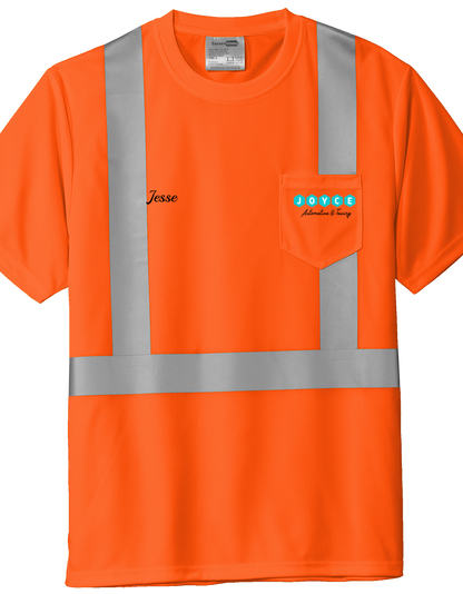 T-Shirt - Pocket - CornerStone® ANSI 107 Class 2 Safety T-Shirt - CS204 - Joyce Automotive & Towing