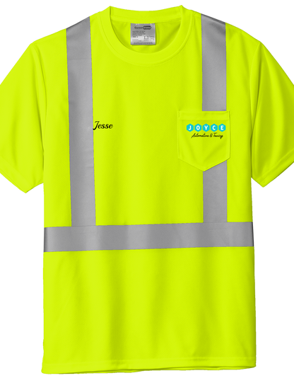 T-Shirt - Pocket - CornerStone® ANSI 107 Class 2 Safety T-Shirt - CS204 - Joyce Automotive & Towing