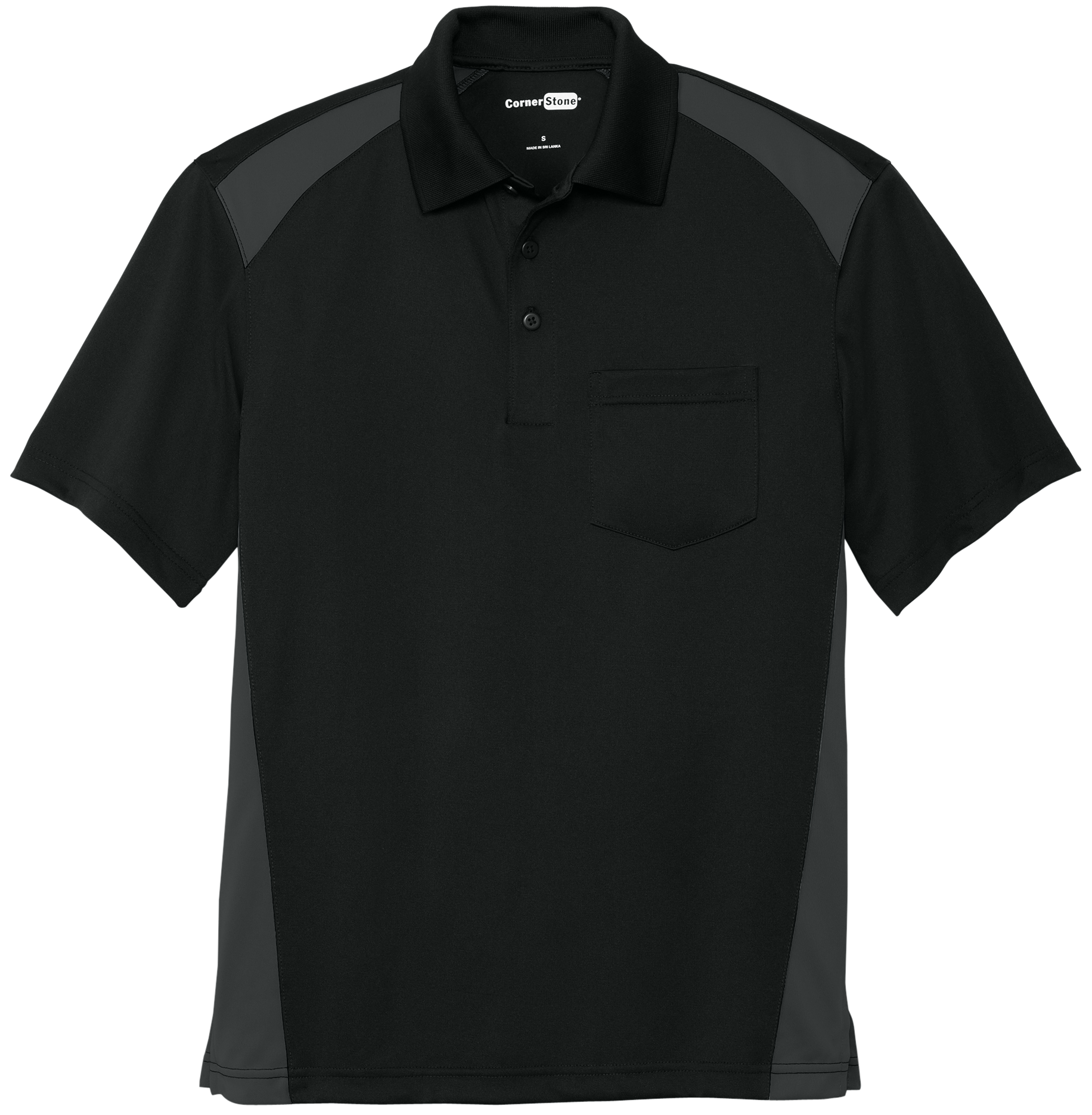 Mens - Cornerstone Snag-Proof Two-Way Colorblock Pocket - CS416