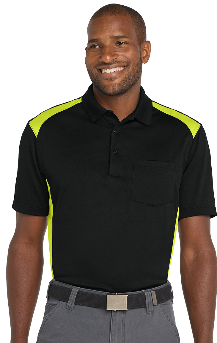 Mens - Cornerstone Snag-Proof Two-Way Colorblock Pocket - CS614