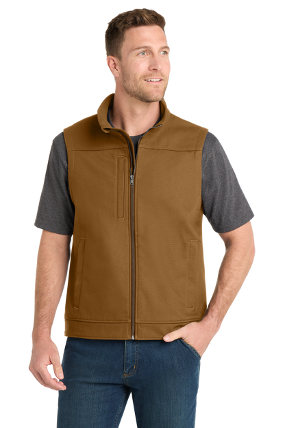 CornerStone® Embroidered Duck Bonded Soft Shell Vest