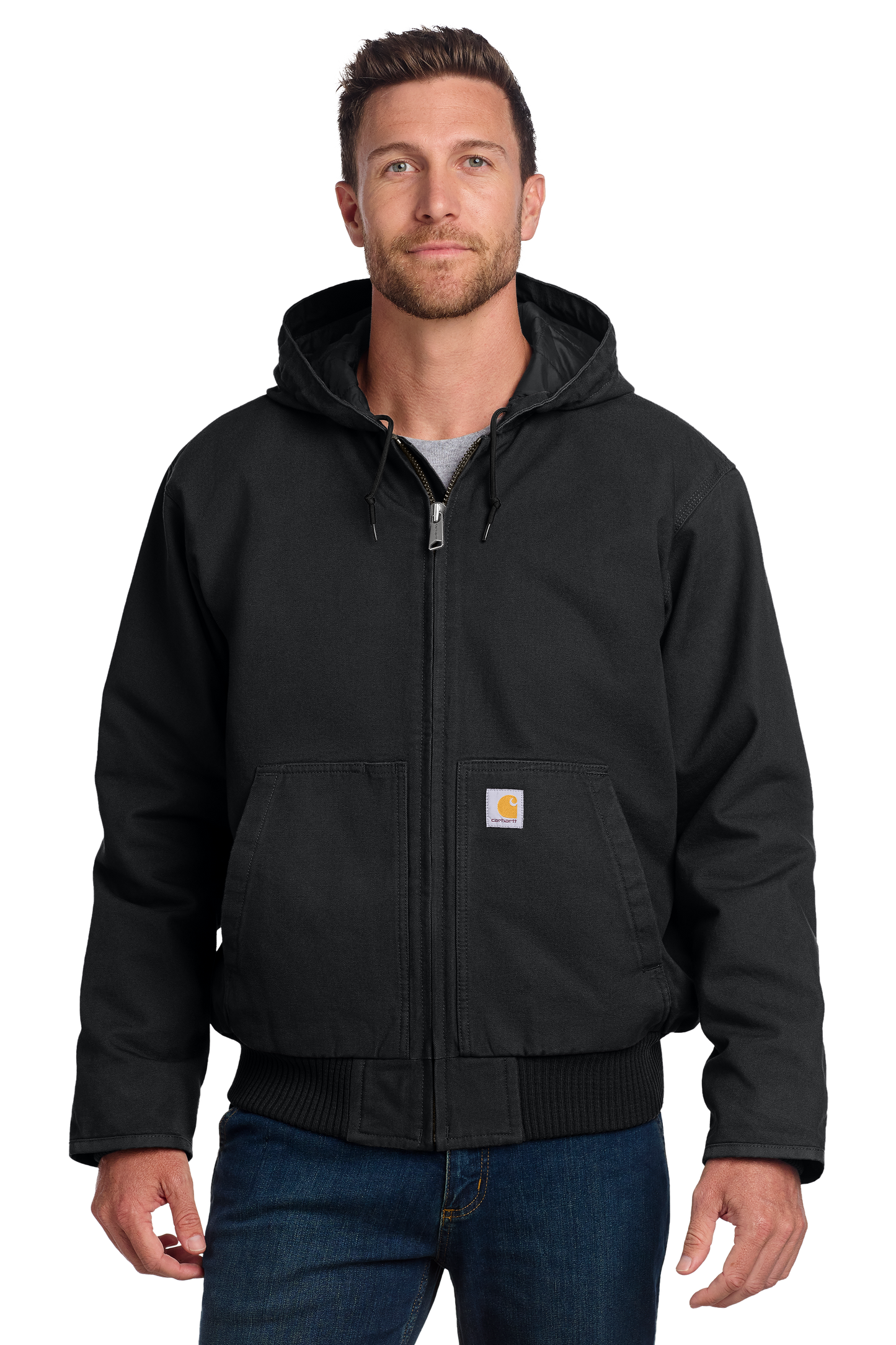 Embroidered Carhartt® Tall Washed Duck Active Duck Jacket - CTT104050