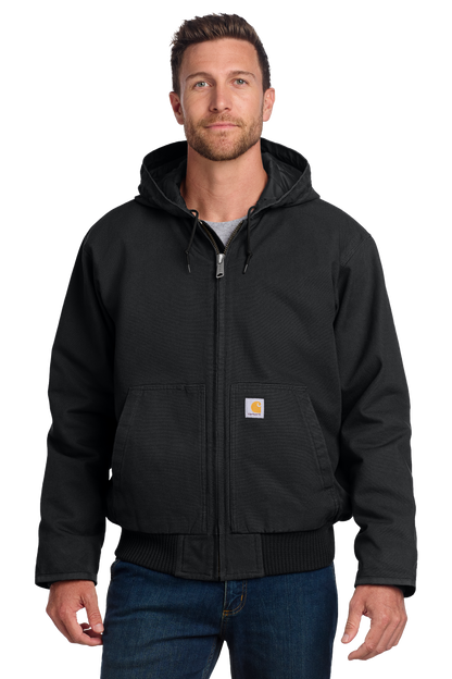 Embroidered Carhartt® Tall Washed Duck Active Duck Jacket - CTT104050