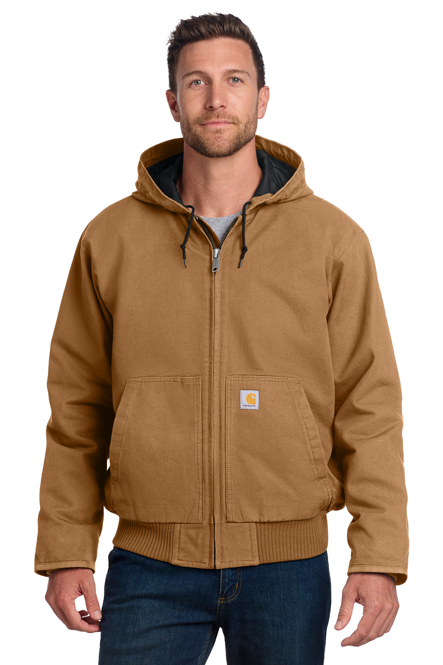 Embroidered Carhartt® Tall Washed Duck Active Duck Jacket - CTT104050