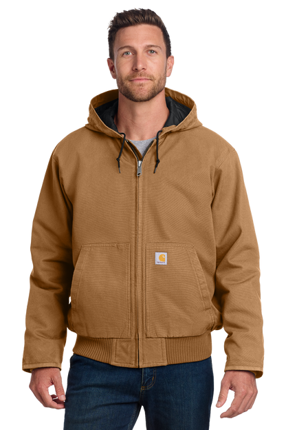 Embroidered Carhartt® Tall Washed Duck Active Duck Jacket - CTT104050