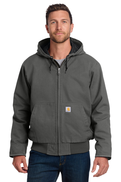 Embroidered Carhartt® Tall Washed Duck Active Duck Jacket - CTT104050