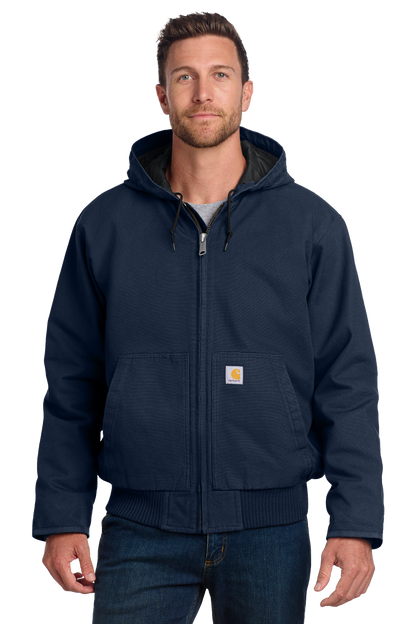 Embroidered Carhartt® Tall Washed Duck Active Duck Jacket - CTT104050