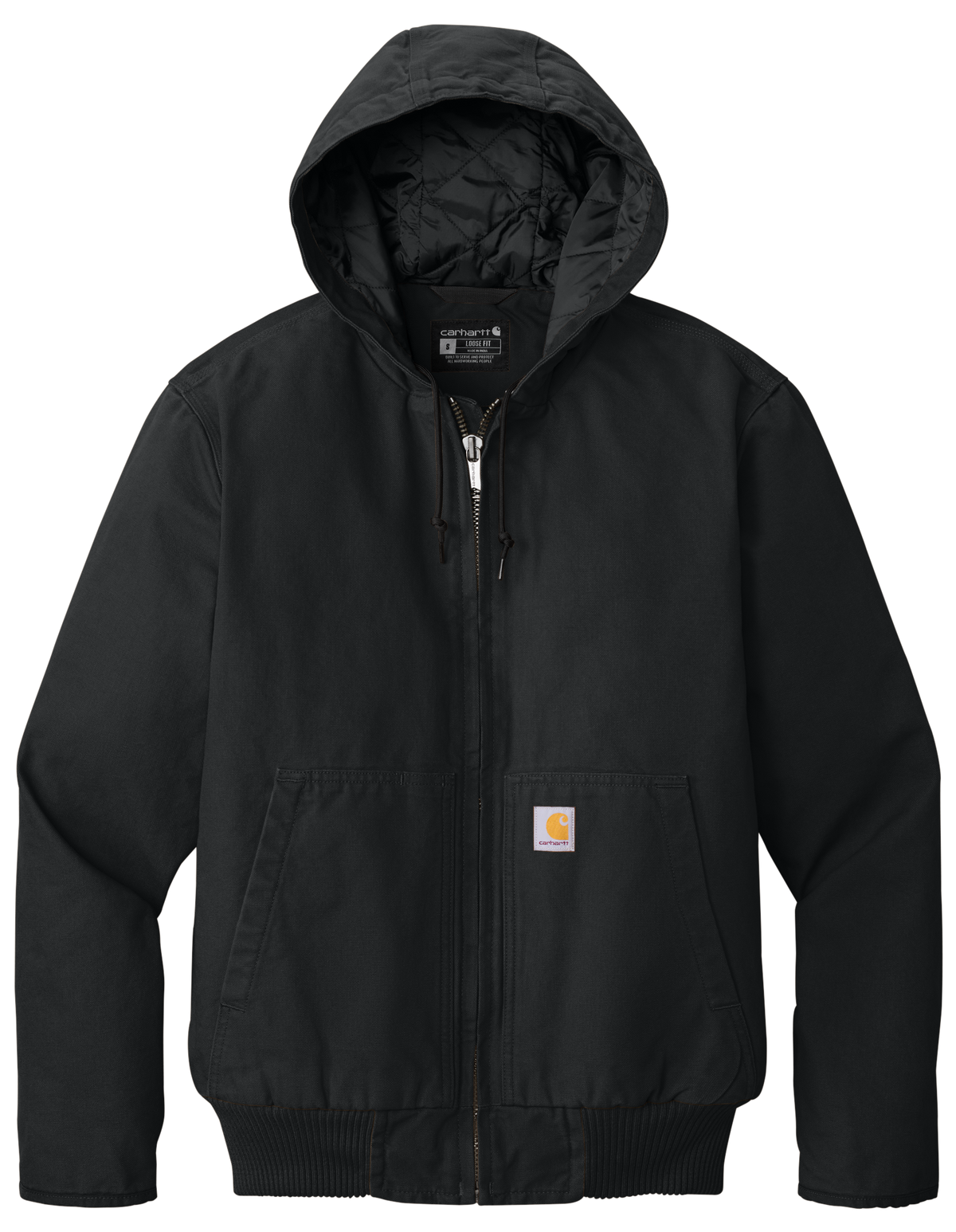 Embroidered Carhartt® Quilted-Flannel-Lined Duck Jacket - CT106677