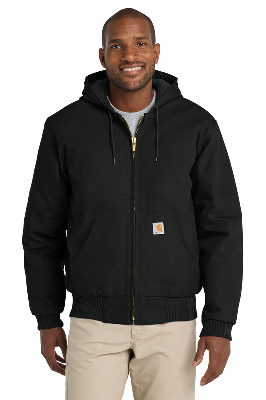 Embroidered Carhartt® Quilted-Flannel-Lined Duck Jacket - CT106677